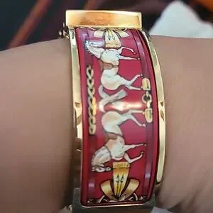 Accessories | Hermes Beautiful Loquet Red Enamel Cloisonne  display picture 3